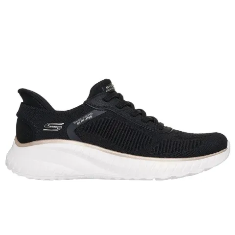 SKECHERS BOBS SQUAD CHAOS: CURRENT MUSE WOMENS SHOES (117497-BKGD)