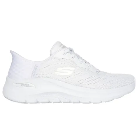 SKECHERS ARCH FIT 2.0: EASY CHIC WOMENS SHOES (150066-WHT)