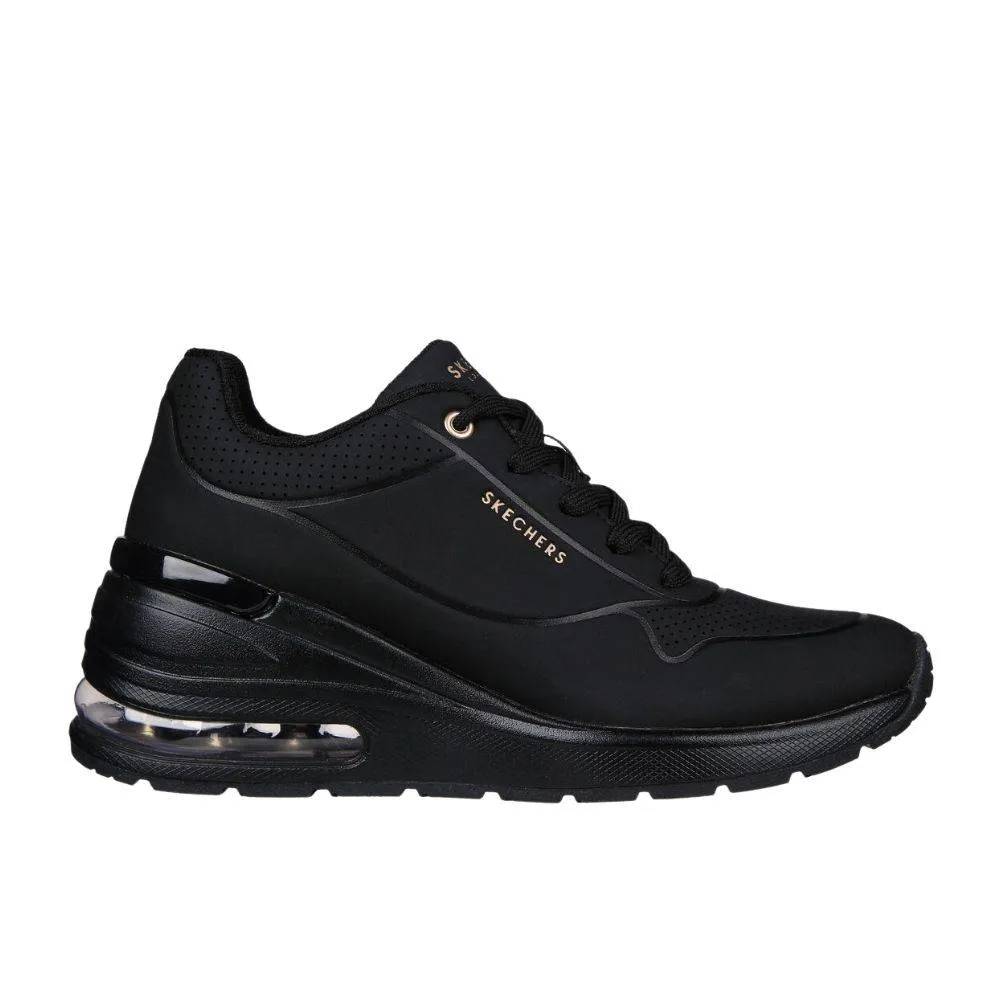 SKECHERS MILLION AIR -ELEVATED AIR WOMEN SHOES (155401-BBK)
