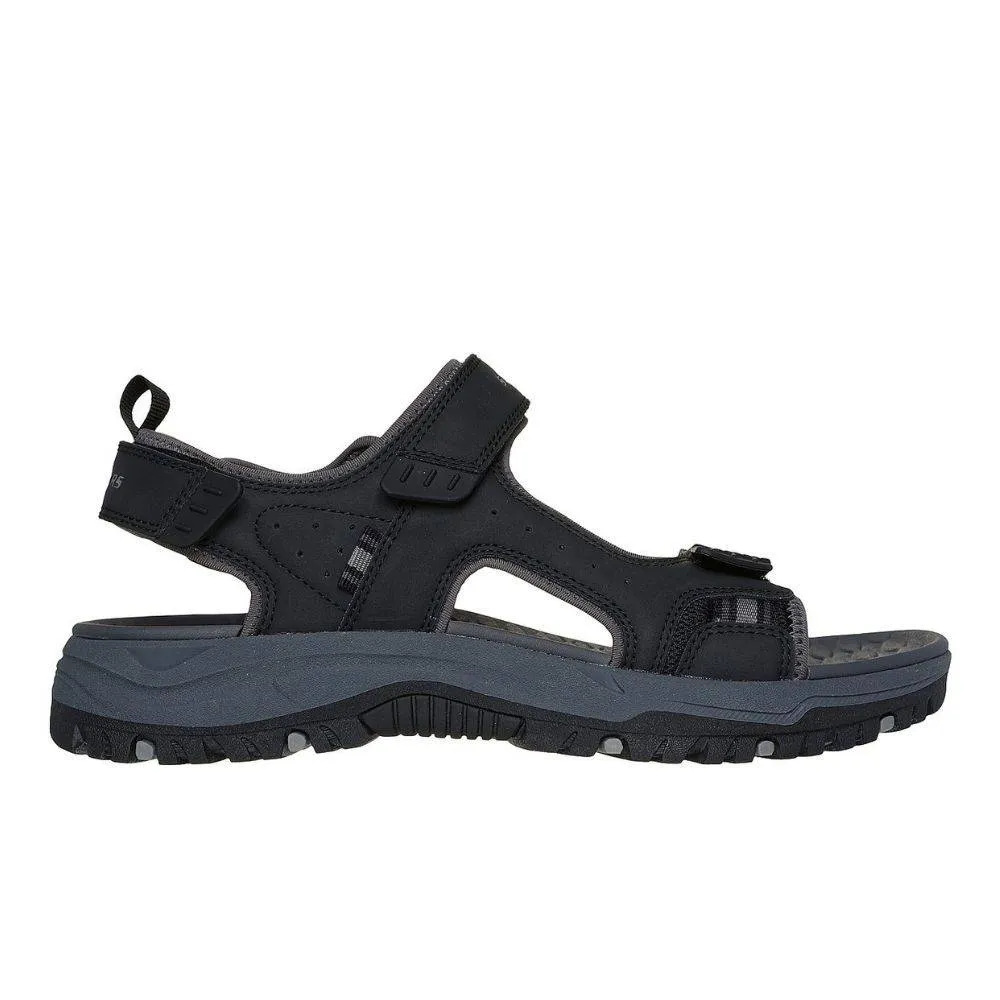 SKECHERS RELAXED FIT: PREWITT - RIGDON MENS SANDALS (205139-BLK)
