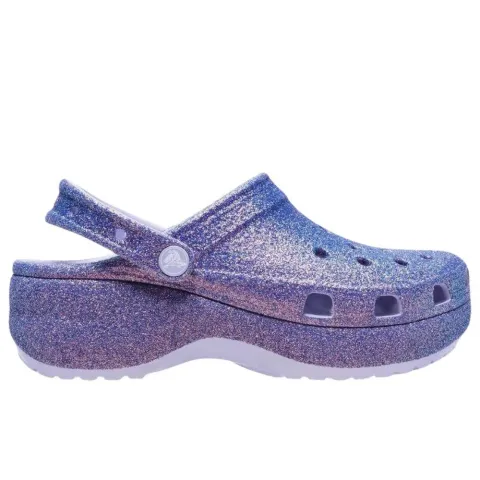 CROCS PLATFORM IRIDISCENT GLITTER CLOG (211024-5BR)