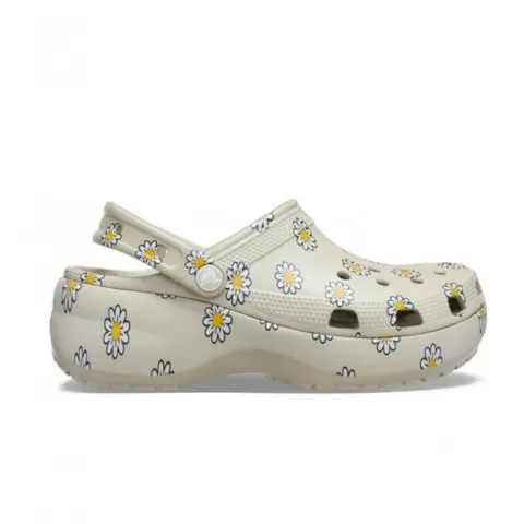 CROCS CLASSIC PLATFORM FLORAL CLOG (212668-1WY)