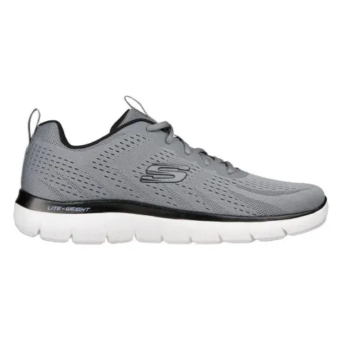 SKECHERS SUMMITS ENGINEERED MESH LACE UP W/ MEMORY FOAM MENS SHOES (232395-GYBK)