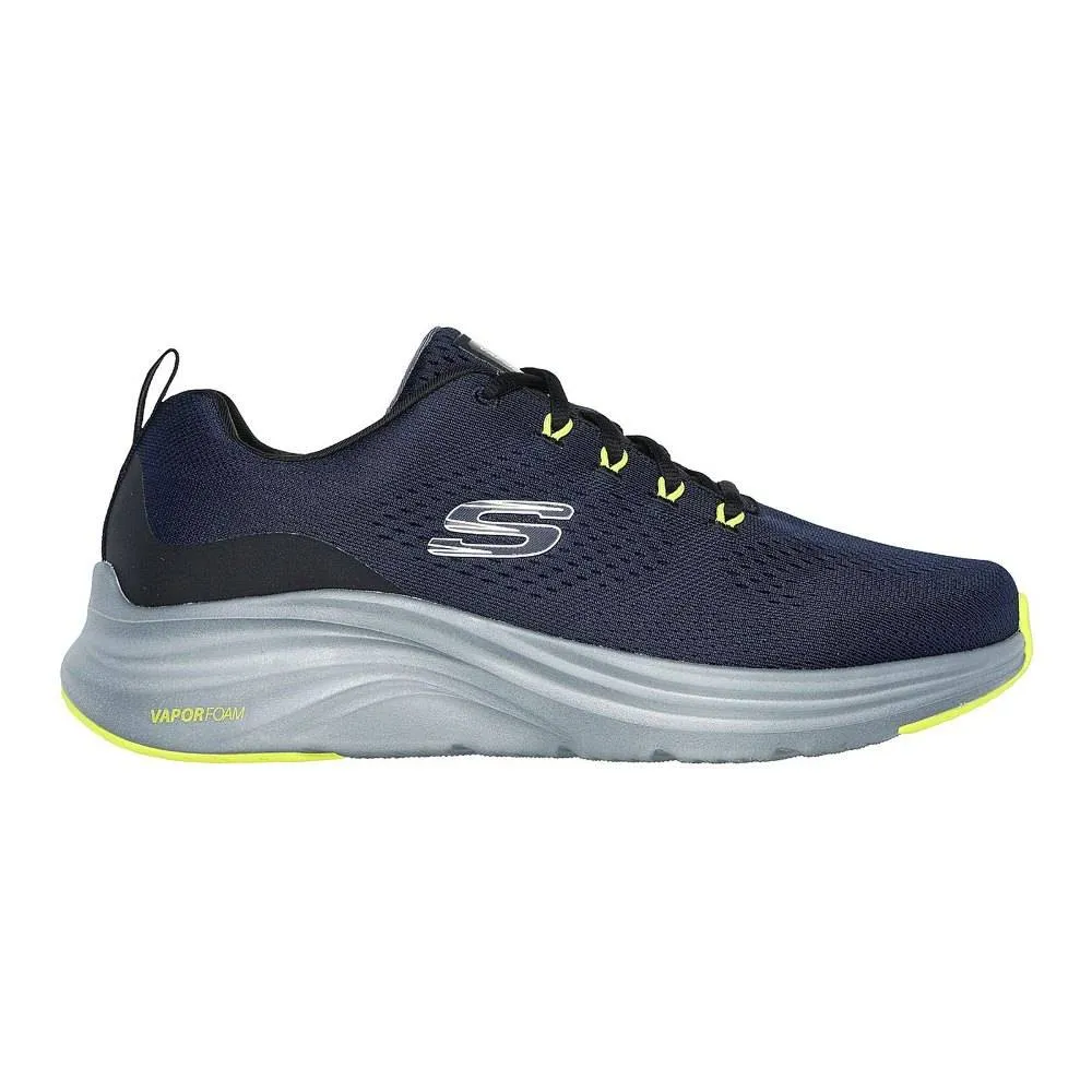 SKECHERS MENS VAPOR FOAM ENGINEERED MESH LACE-UP SNEAKER (232625-NVLM)