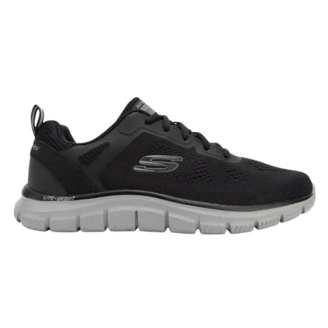 SKECHERS TRACK: BROADER MENS SHOES (232698-BKCC)