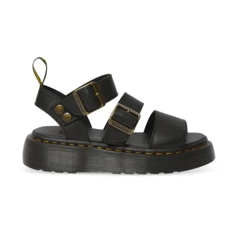 DR. MARTENS GRYPHON QUAD LEATHER PLATFORM SANDALS (25720001)