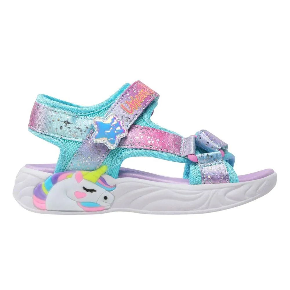SKECHERS UNICORN DREAMS KIDS SANDAL (302682L-PRMT)