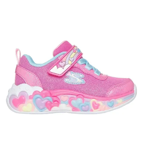 SKECHERS ETERNAL HEART LIGHTS - TON OF LOVE INFANT GIRLS SHOES (302697N-HPMT)
