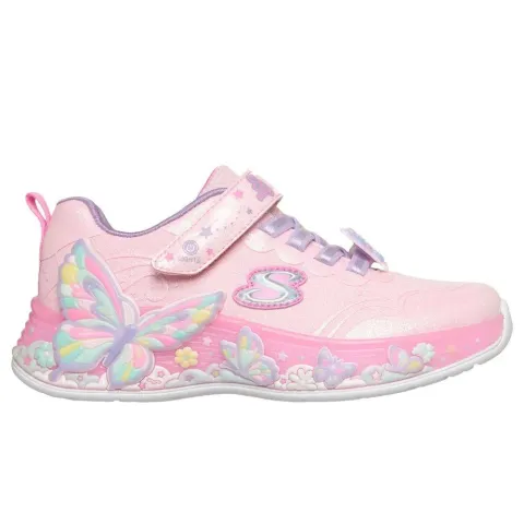 SKECHERS S-LIGHTS: BUTTERFLY BLISS GIRLS SHOES (303065L-LPMT)