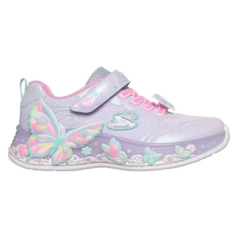 SKECHERS S-LIGHTS: BUTTERFLY BLISS GIRLS SHOES (303065L-LVMT)
