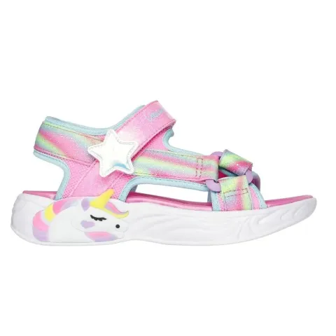 SKECHERS UNICORN DREAMS - LIGHTS SANDAL (303107L-PKMT)
