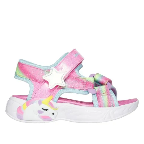 SKECHERS UNICORN DREAMS - LIGHTS SANDAL (303107N-PKMT)