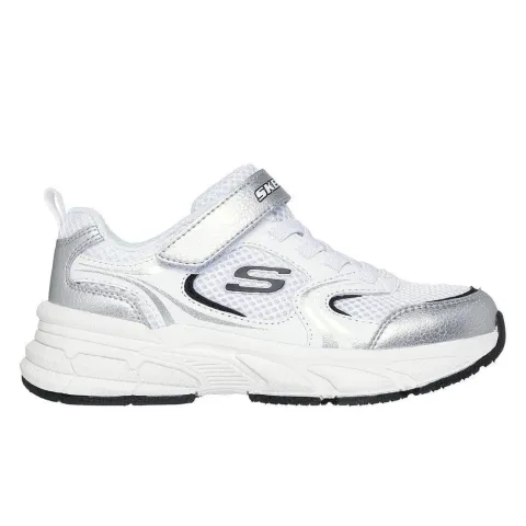 SKECHERS RETRO-GRAPH PU/MESH KIDS SHOES (303692L-WSL)