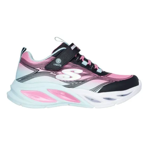 SKECHERS S-LIGHTS: COSMIC GLOW GIRLS (303712L-BKMT)