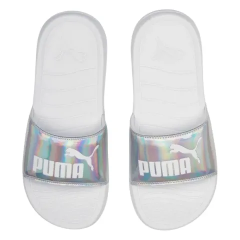 PUMA POPCAT 20 IRRIDESCENT WOMENS SLIDE (391014-01)