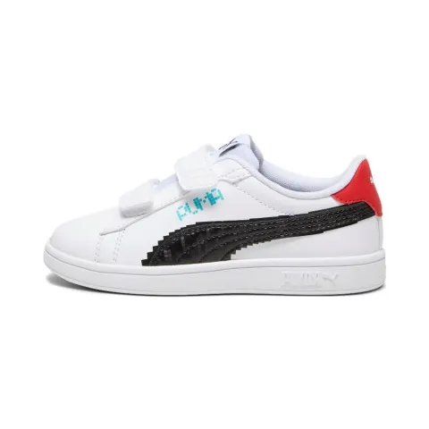 PUMA SMASH 3.0 GLOW GIRLS KIDS SHOES (392578-01)