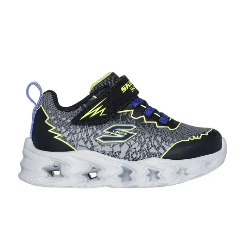 SKECHERS S-LIGHTS: VORTEX 2.0 - ZORENTO INFANT BOYS SHOES (400603N-BKYL)
