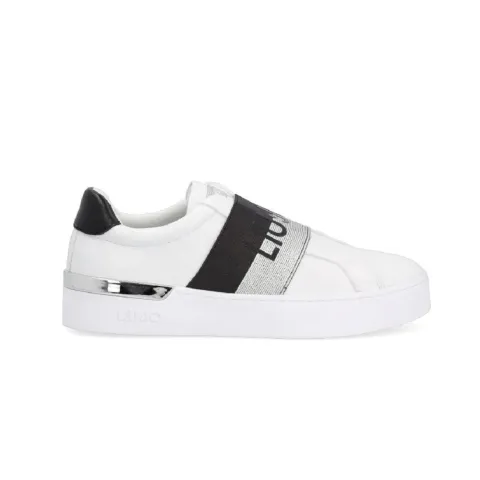 LIU JO SLIP ON SNEAKER WITH LOGO -SILVIA 50 (BA2005EX01401111)