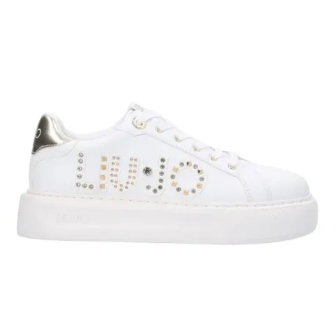 LIU JO KYLIE 10 BEJEWELED LOGO SNEAKER (BA3127PX335S1052)