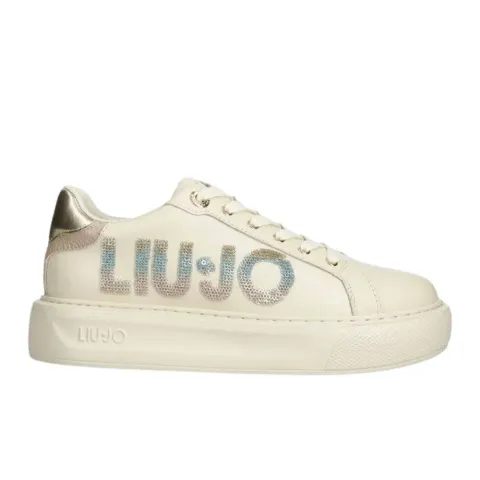 LIU JO KYLIE 22 - PLATFORM SNEAKERS WITH MAXI LOGO (BA4071PX479S3188)