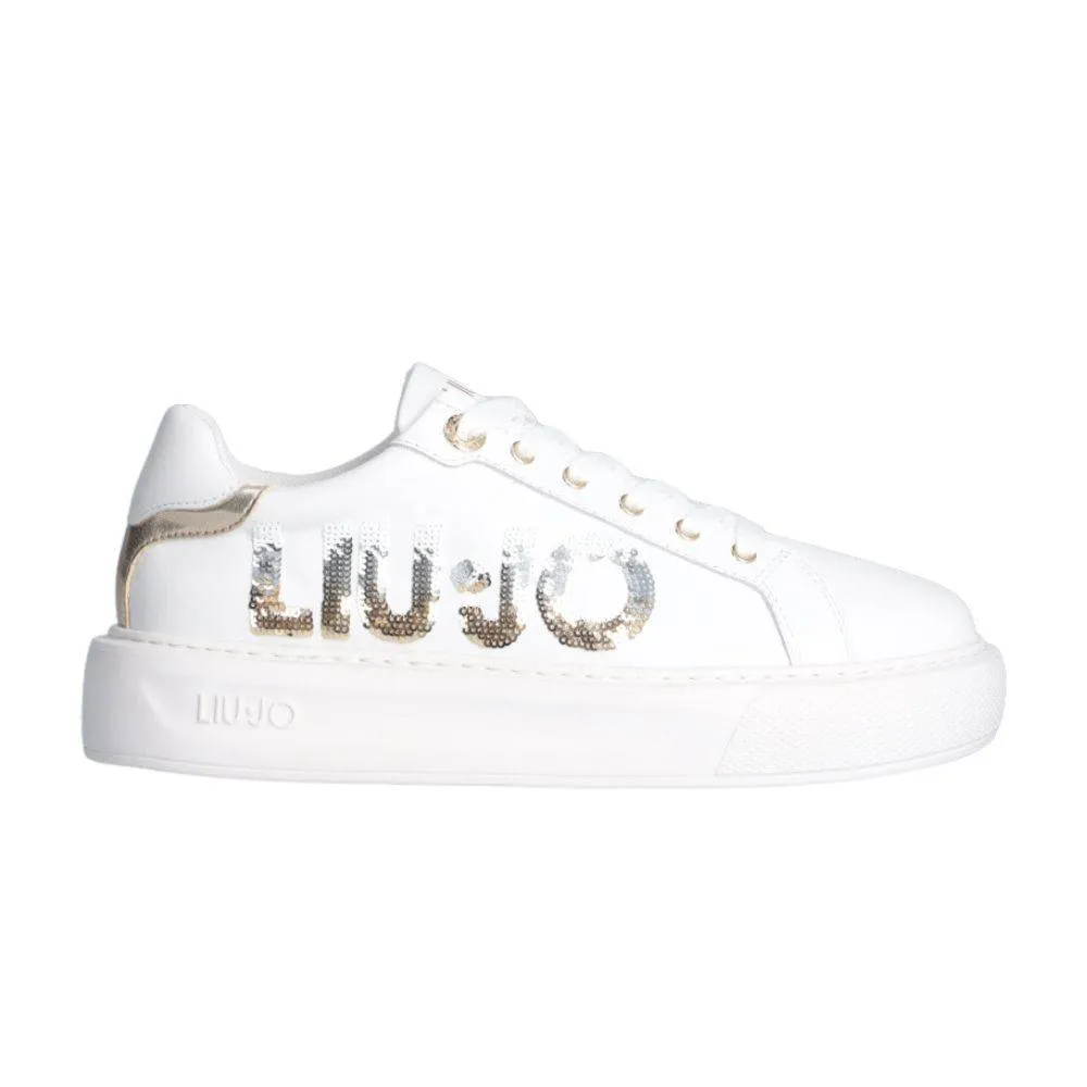 LIU JO KYLIE 22 - PLATFORM SNEAKER WITH MAXI LOGO (BF3127PX07701111)