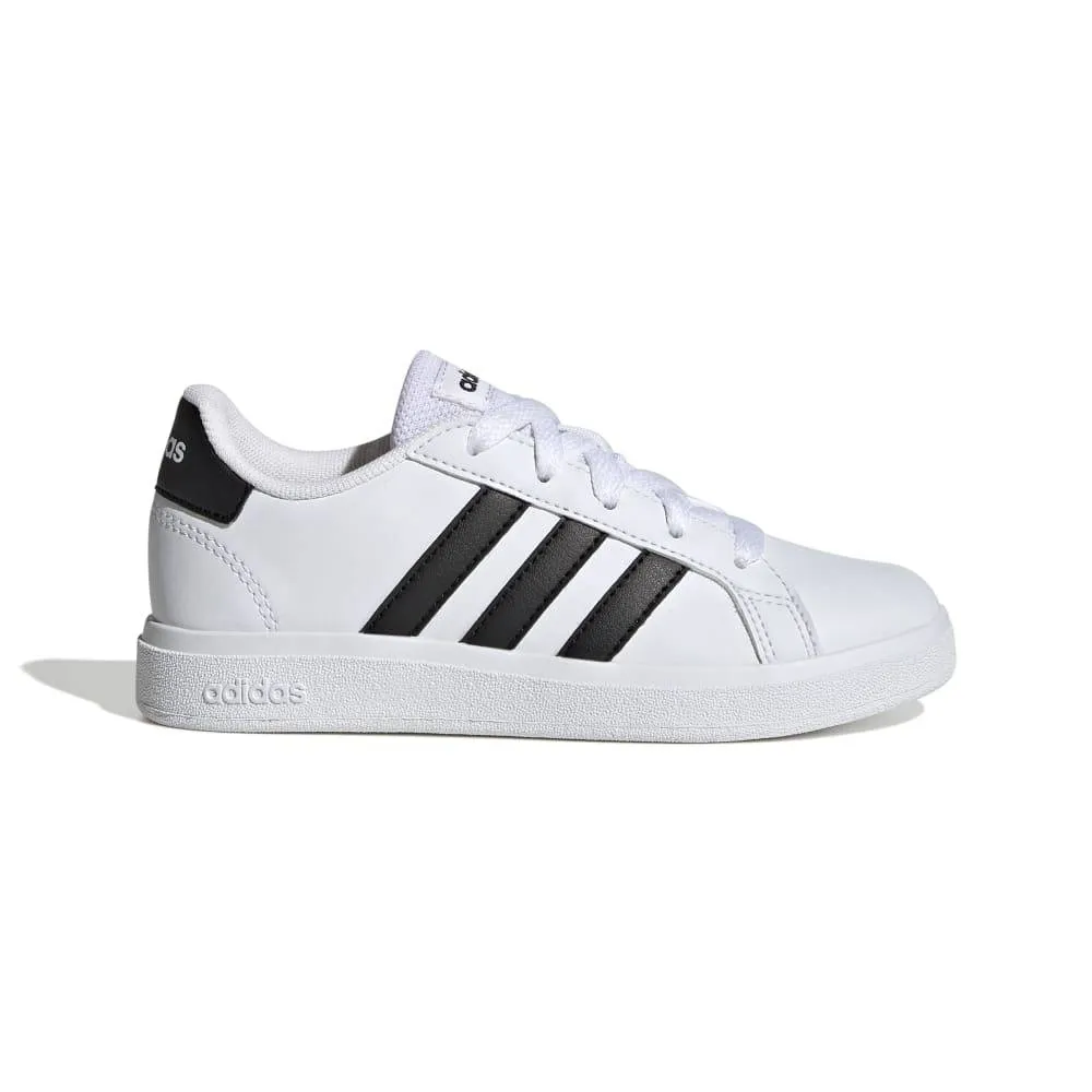 ADIDAS KIDS GRAND COURT LIFESTYLE TENNIS LACE-UP SHOES (GW6511)