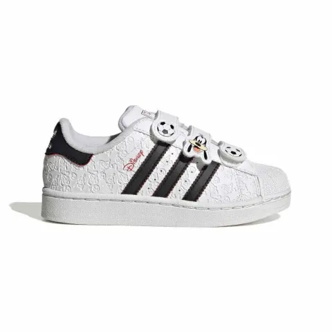 ADIDAS ORIGINALS KIDS DISNEY SUPERSTAR II COMFORT CLOSURE SHOES (IH4635)