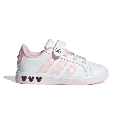 ADIDAS KIDS DISNEY MINNIE MOUSE GRAND COURT SHOES (JR8134)