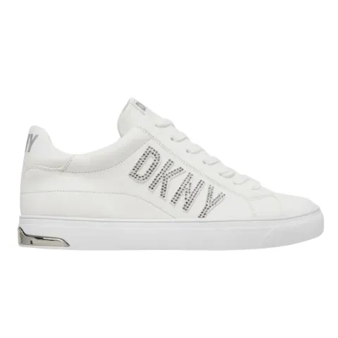 DKNY ADIRA RHIENSTONES SNEAKER (K2420300-WHT)
