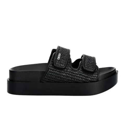 DKNY PIPER PLATFORM SLIDES (K2691150-BLK)