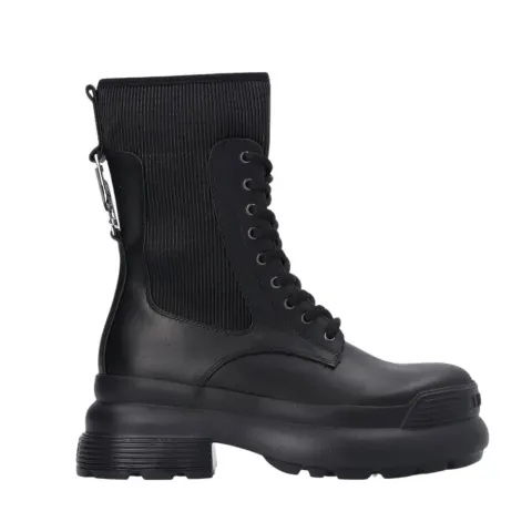 LIU JO AMY 06 - COMBAT BOOTS WITH PLEATS (SF2079PX13622222)