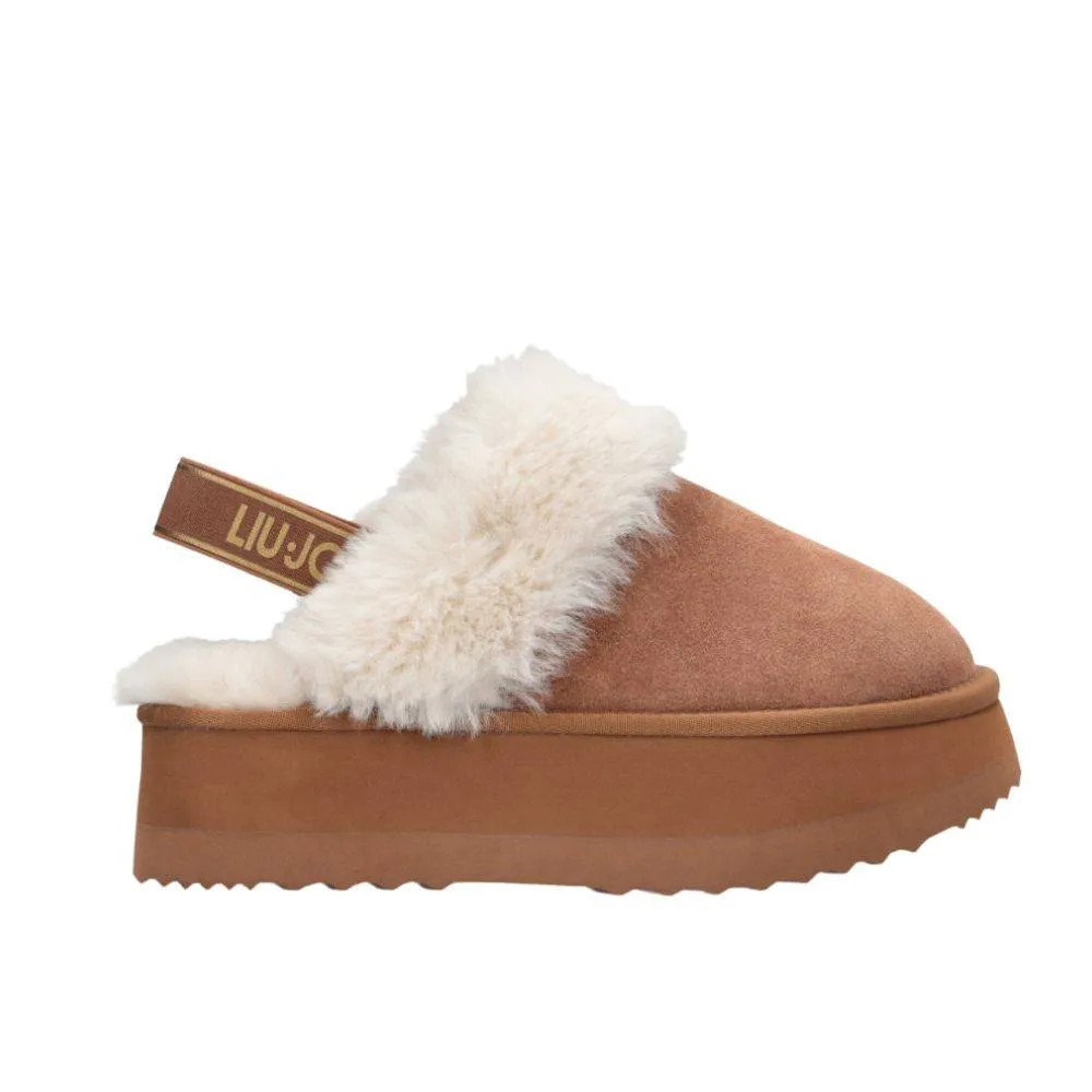 LIU JO JANE - SUEDE PLATFORM MULES (SF5107P030600668)