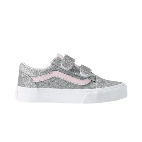 VANS KIDS OLD SKOOL V GLITTER SHOES (4-8 YEARS) (VN000CYAHN3)