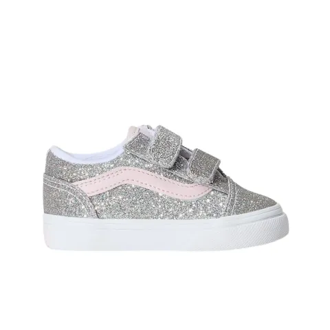 VANS TODDLER OLD SKOOL V GLITTER SHOES (1-4 YEARS) (VN000VB2HN3)