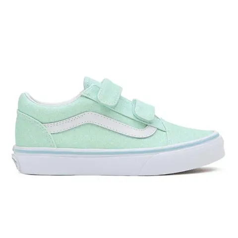 VANS OLD SKOOL VELCRO GLITTER KIDS SHOES (VN0A38HDO33)