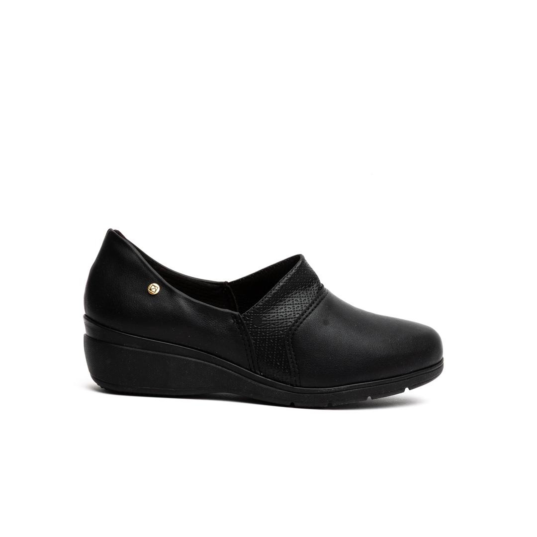 Piccadilly Comfort Slip On Wedge Low Pumps