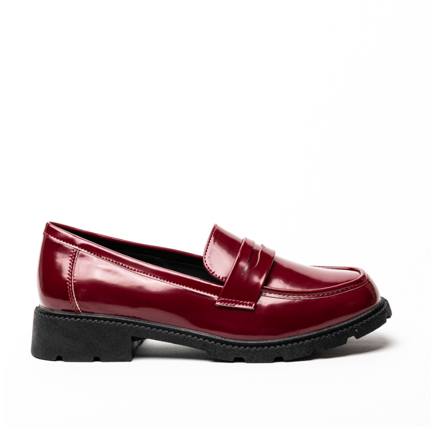 Miss Belgini patent loafers