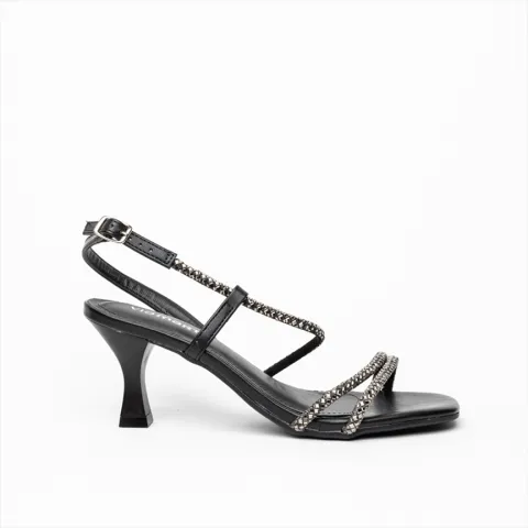 Via Marte Diamante Strap Stiletto Medium Heel Sandals