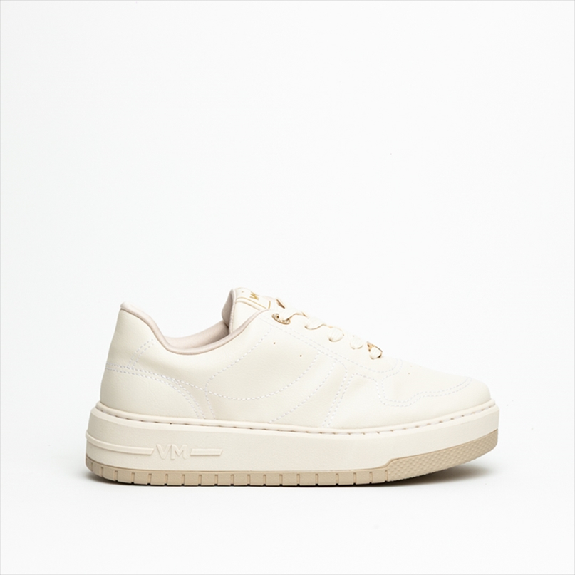 Via Marte Neutrual Lace Up Flat Sneakers