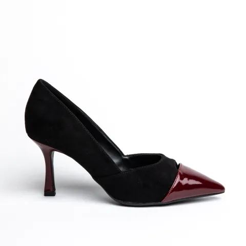Miss Belgini high heeled pumps with matching toe cap and heel