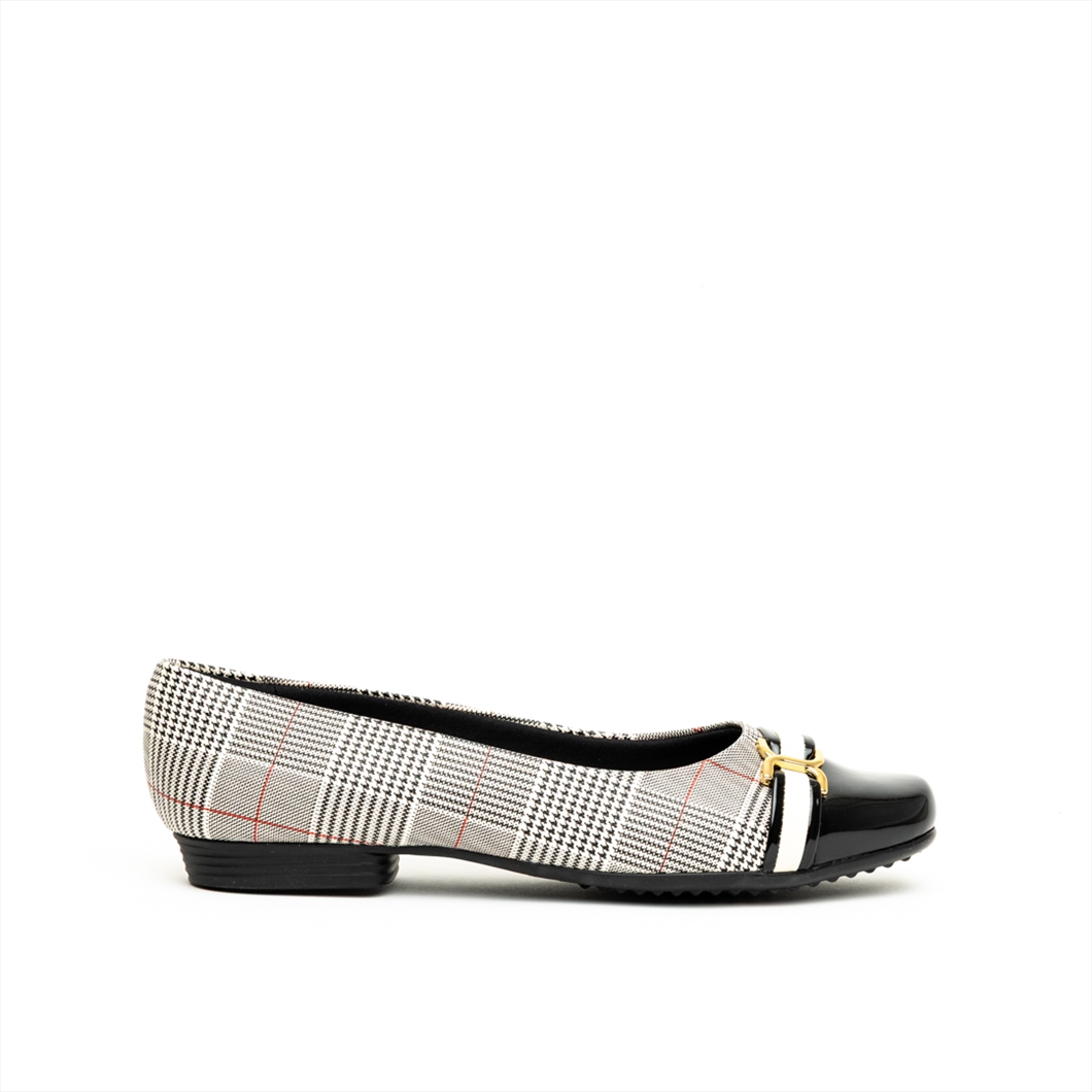 Piccadilly Ballerina Flat Pumps with Decorative Detail