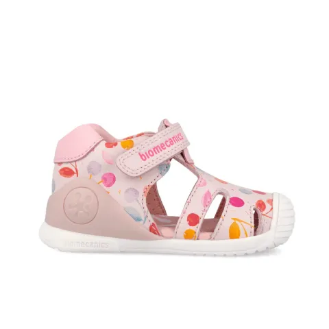 Biomecanics Girls Colourful Caged Sandals for First Steps