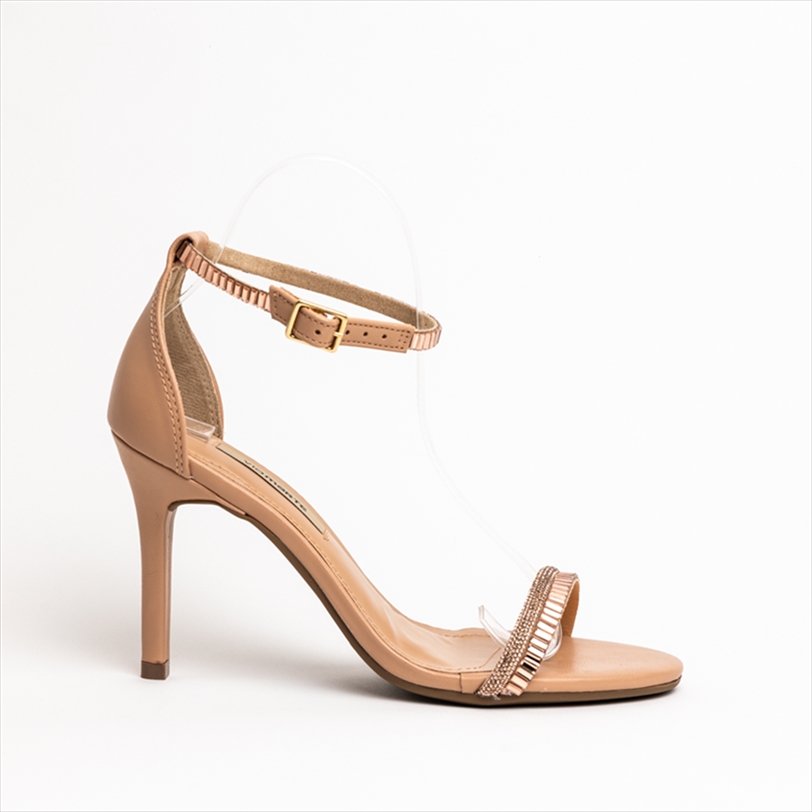 Via Marte High Stiletto Heel Sandals with Embelishment Details