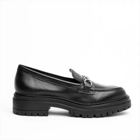 Bottero Premium Horsebit Detail Loafer Flat Pumps