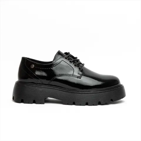 Miss Belgini Derby Style Lace Up Flatform Shoes