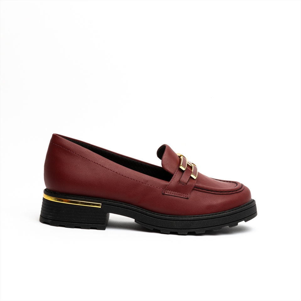 Piccadilly Modern Flatform Loafers with Gold Details