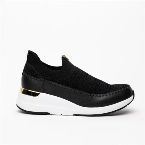 Modare Knitted Embroidered Wedge Style Trainer Sneakers