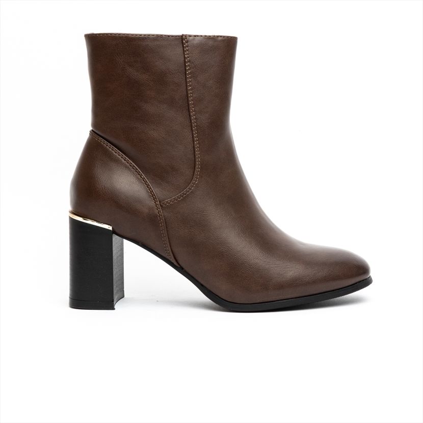 Miss Belgini Chic High Block Heel Ankle Boots