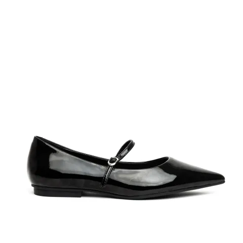 Miss Belgini Mary Jane Pointed Ballerina Flat Pumps
