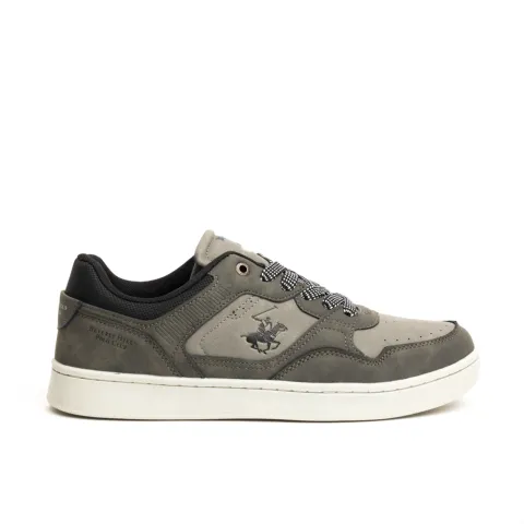 Beverly Hills Polo Club Mens Sneakers With Matte Finish and Logo on the Side